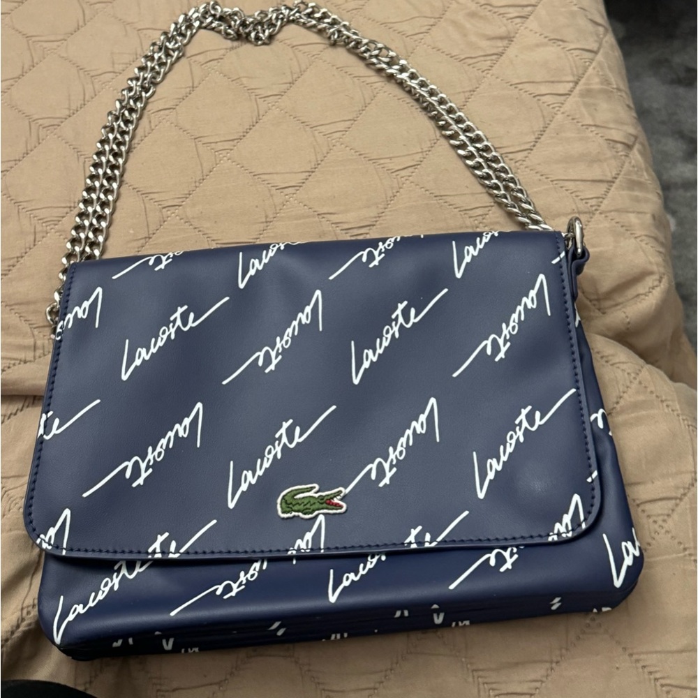 Lacoste blue crossbody bag